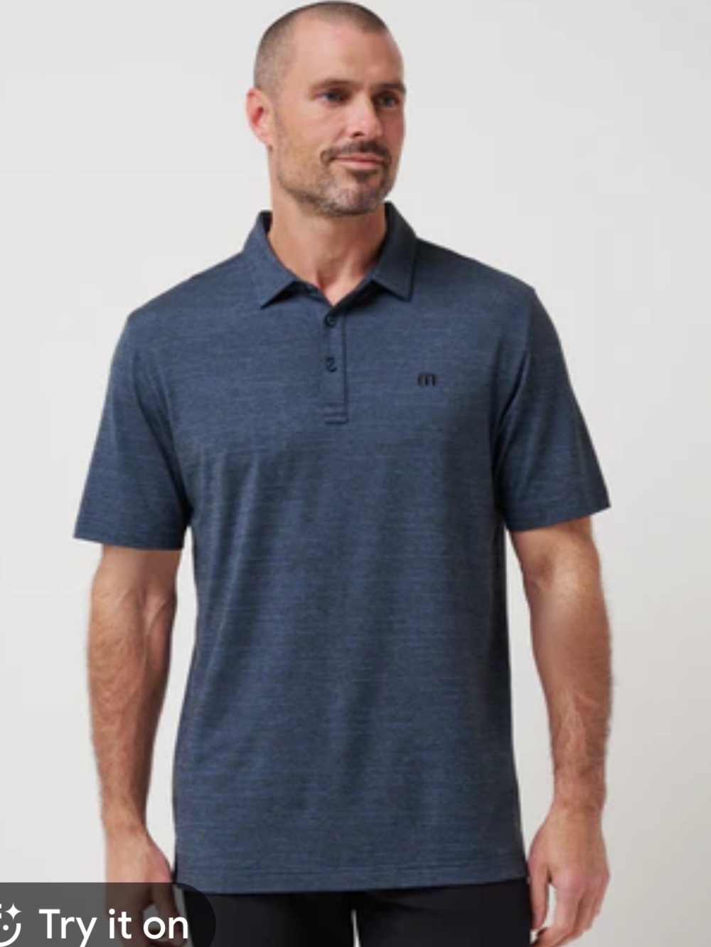 Travis Mathew navy/black mens polo XXL